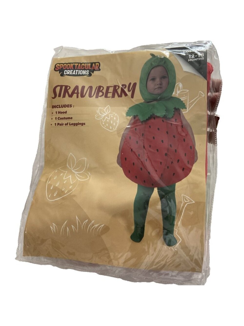Spooktacular Creation Baby Girl, Strawberry Costume 12-18 Months New Halloween
